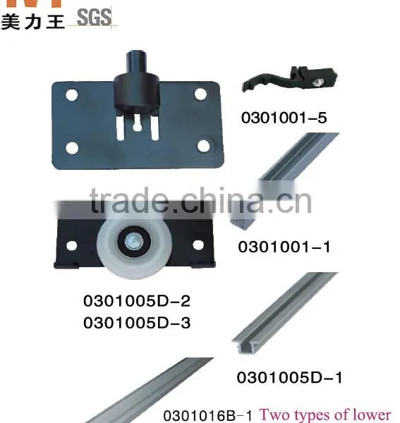 Wood Sliding Wardrobe Door Rollers Fittings for Sliding Closet Door System photo-6