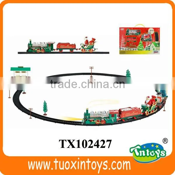 Toy Trains for Kids, Battery Operated Toy Train Set Steam Locomotives photo-6
