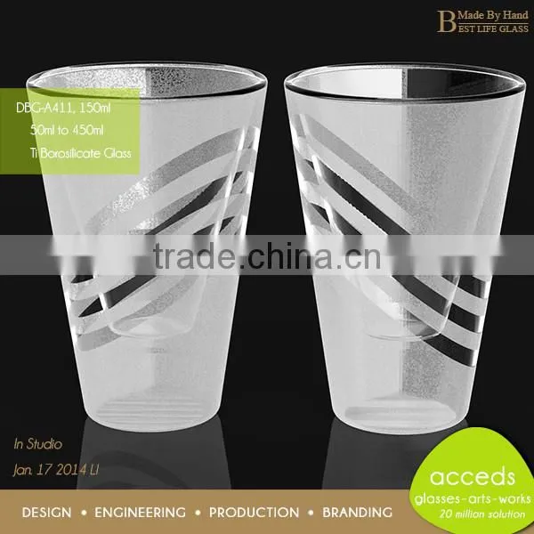 Bulk New Design Drinking Glass Milk Cup Cheap photo-2
