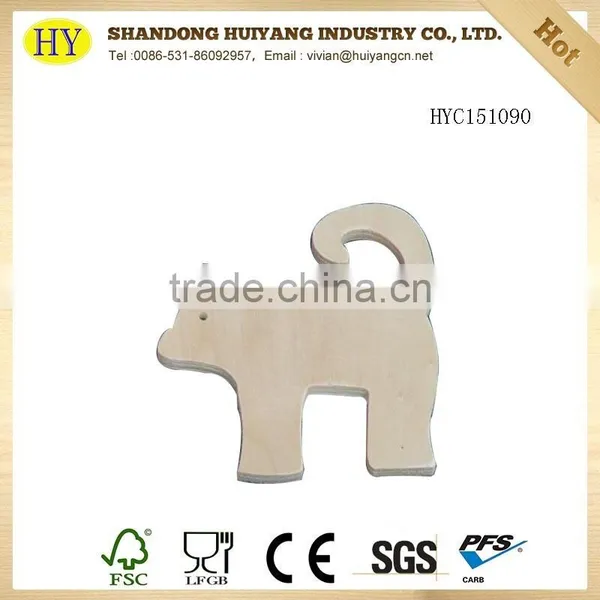 Wall Decoration Unfinished Woode Crafts of Animals photo-2