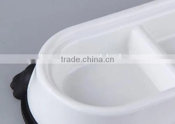 New Design Plastic Slip-resistant Oval Pet Bowl With Rubber Bottom/dog Bowl photo-2