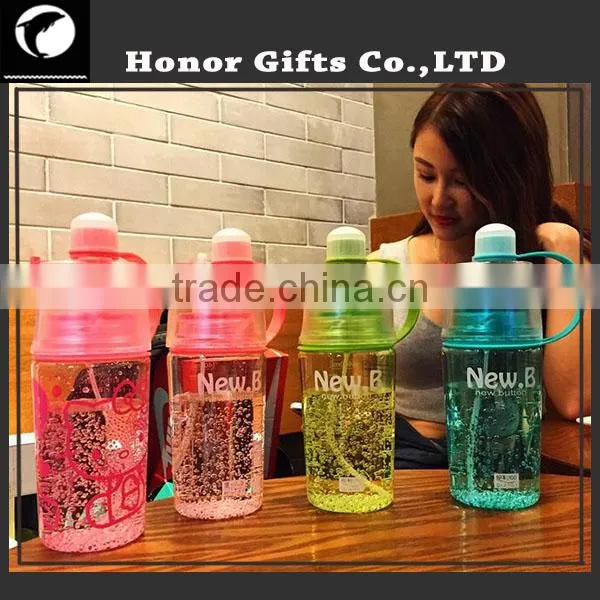 2016 New Design Multifunctional Water Spray Plastic Drinking Water Bottle photo-5