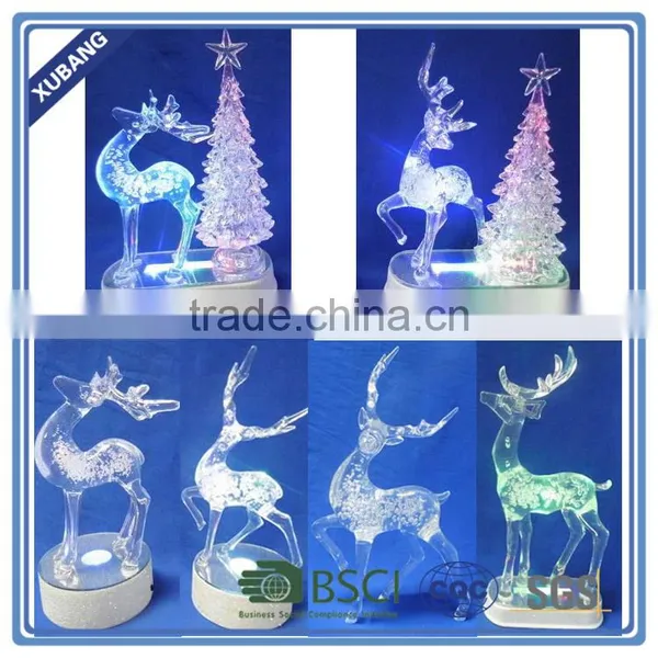 Clear Bright Christmas Deer Statue Christmas Reindeer With LED Light photo-2