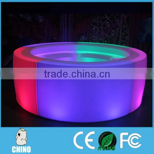 2016 New Design Long Curve LED Bar Counter With Multi Color photo-3