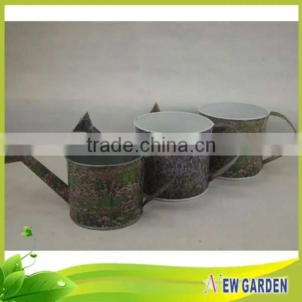 Fashion Round Handicraft Flower Printing Sticker Chinese Flower Pots,Railings Flower Pot photo-4