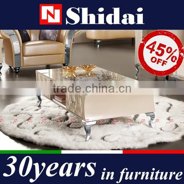 Elegant Glass Top Coffee Table With Drawers LV-TA803L photo-3