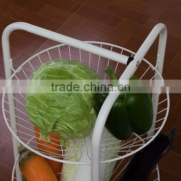 Wholesale Metal 3 Tiers Kitchen Fruit and Vegetable Floor Display Stand photo-4