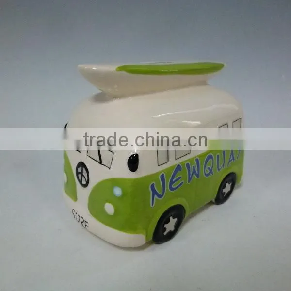 Ceramic Bus Coin Bank photo-2