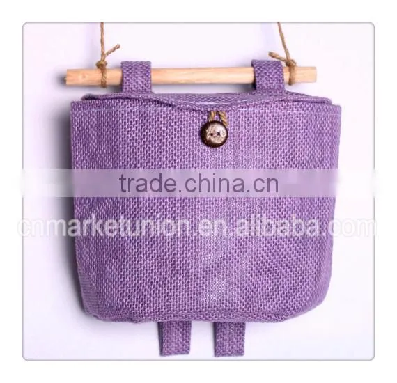 Zakka Fabric Incorporating Multi - Functional Sundries Organizer Color Water Proof Storage Bag Hanging Jewelry photo-4