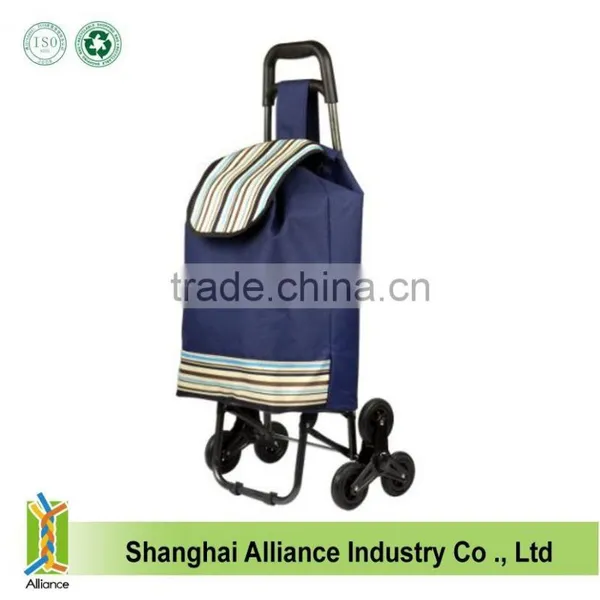 Promotional Shopping Trolley Bag With Wheels/Vegetable Shopping Trolley Bag