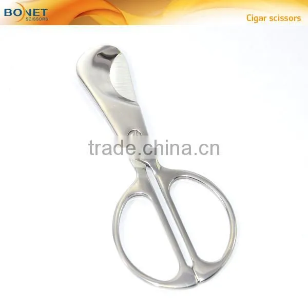 SCI0012 CE Certificated 4-3/4'' Full Stainless Steel High Quality Cigar Scissor Cigar Cutter