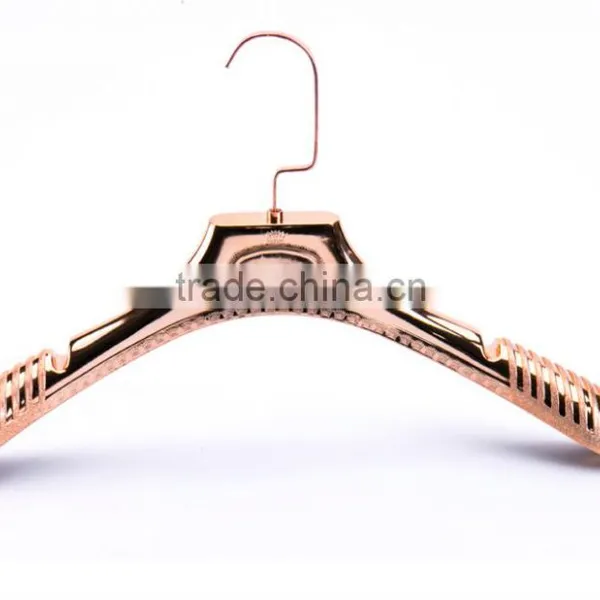 Wide Shoulder Non Silp Plastic Rose Gold Coat Hanger For Clothes photo-3