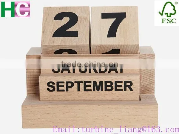2016 New Design Wooden Calendar Tray Wooden Craft photo-2