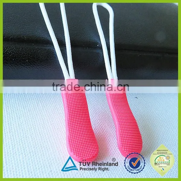 Embossed Logo Soft Pvc Customized Shape OEM Rubber Zip Puller for Bag Pack photo-2