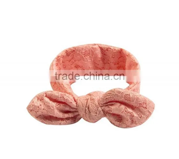Wholesale 2016 New Fashion Baby Girls Lace Bow Headband Baby Hair Band photo-4