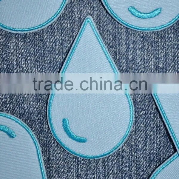 Custom Tears Embroidered Patch for Clothes Embroidery Patch Made in China Choose Size/color photo-2