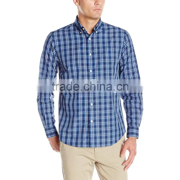 China Blouses 2016 Winter Designs Fashion Men's Plaid Shirt photo-5