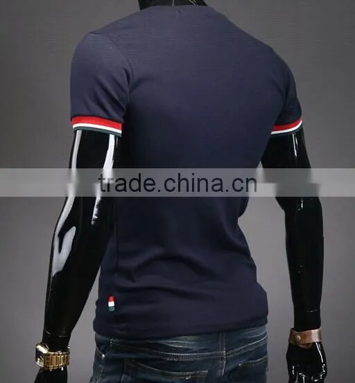 Wholesale Fashion Casual V Neck Men Tshirt Made in China photo-2