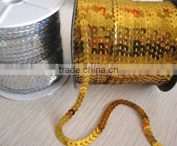 Sequin Roll PET Sequins Trim Multi-colored photo-2