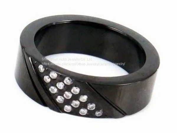 Custom Black Stainless Steel Men' Wedding Ring 8# , 9# , 12# photo-3