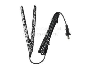 Black White Folower CNV Mini Hair Straightener Iron,Travel Hair Straightener Iron,portable Mini Hair Iron