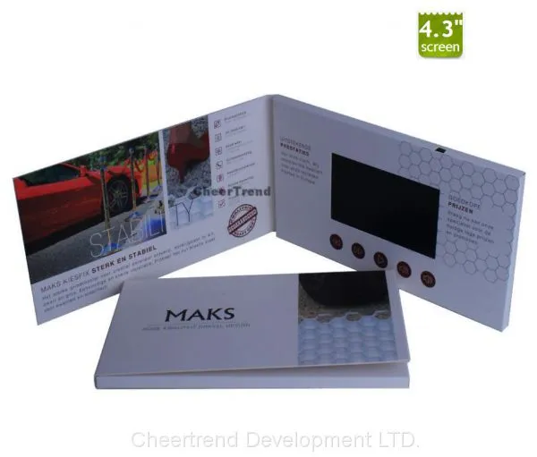 Hot 4.3 Inch Video Card in Paper Crafts,video Paper Card,paper Video Greeting Card photo-2