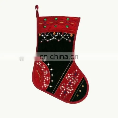 Newest Knit Christmas Stocking Decorative Christmas Stocking for Festival Gift photo-4