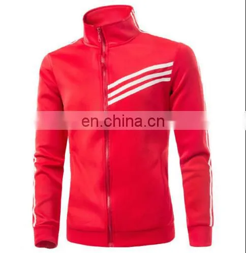 Wholesale 2017 Mens Slim Fit Zip Up Jumper Sweatshirt Jacket Tracksuit Top photo-3