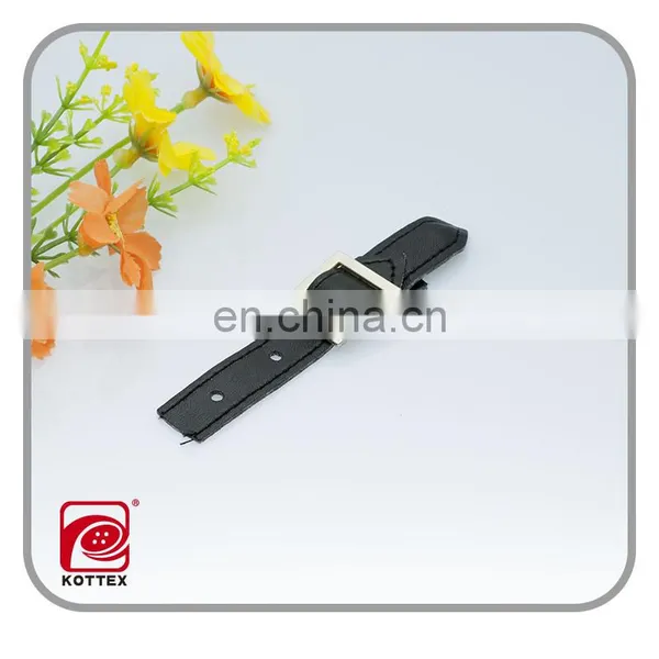 Leather Toggle Belt Button With Metal Buckle