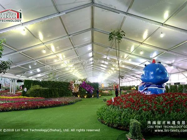 25x100m White PVC Tent for Flower Expo