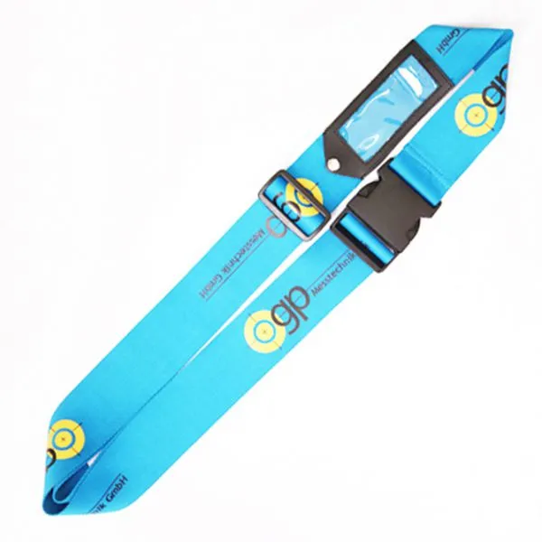 Adjustable Travel Luggage Strap Sublimation Custom Design Lock Belt Manufacturers photo-4