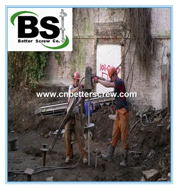 Push Pier System With Helical Piles for Lighting Foundations photo-4