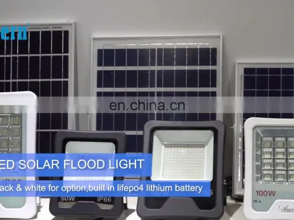 Anern Motion Sensor AC85-265V 50w Solar Flood Light Outdoor