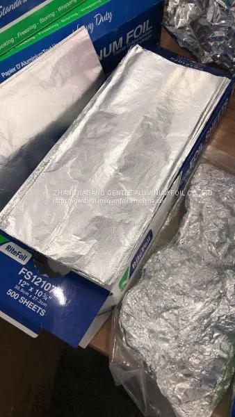High Quality Low Price Golden Embossed Pop up Aluminium Foils