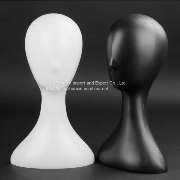 Black and white plastic shooting props model window head model wig scarf hat display stand