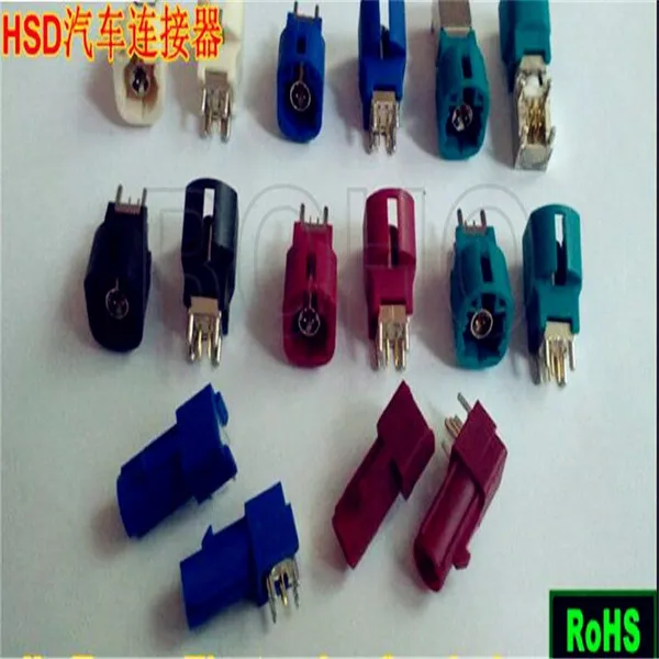 Right Angle RF Coaxial Fakra Connector Blue/Gray/Red Color for PCB Mount photo-5