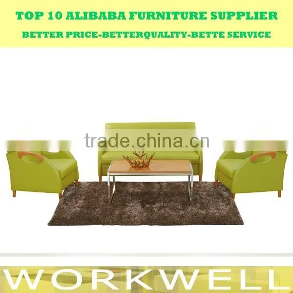 Workwell Popular Style Office Sofa Set With Wooden Armrest Kw-SS02 photo-2