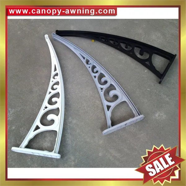 polycarbonate pc diy awning canopy engineering plastic arm bracket support for sale