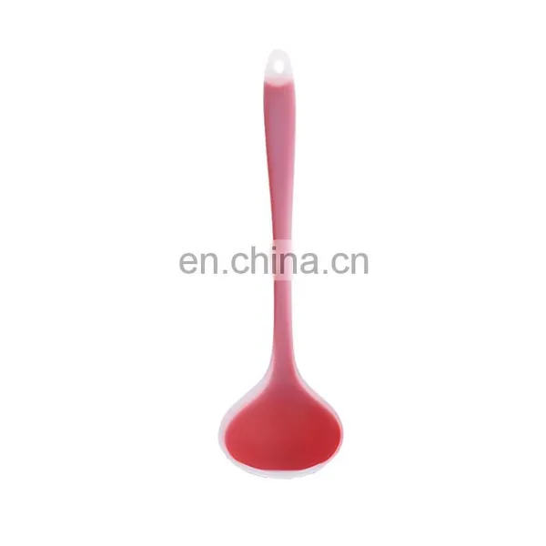 Nylon Core Handle Translucent Kitchen Silicone Soup Spoon Cooking Spoon Kitchen Utensils