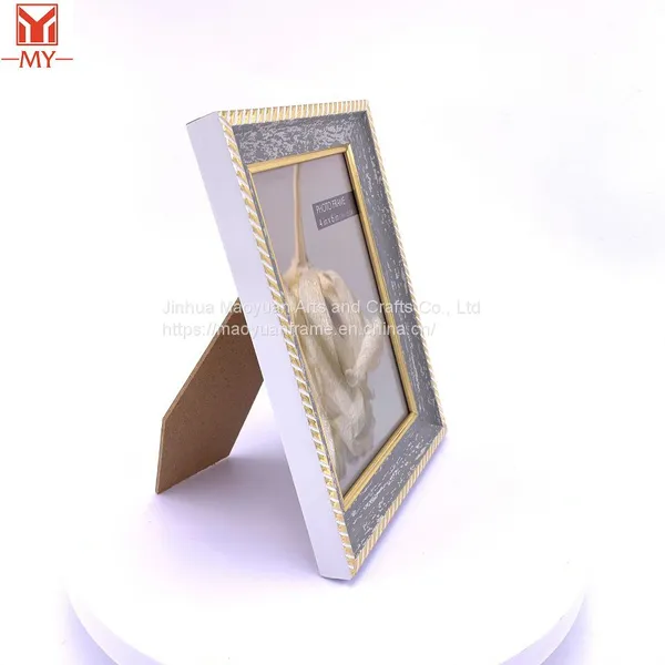 Wholesale 5x7 Inch PS Plastic Photo Frame Lace Photo Frame Desk for Living Room Decoration photo-3
