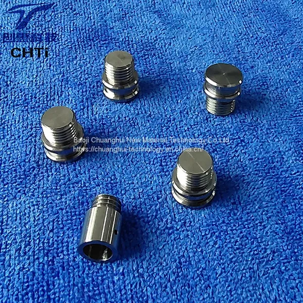 Pure titanium alloy machined parts Chuanghui supply lathe processing CNC machining center mechanical processing