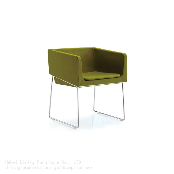 Fabric Armrest Sofa Chair With Metal Chair DS-02