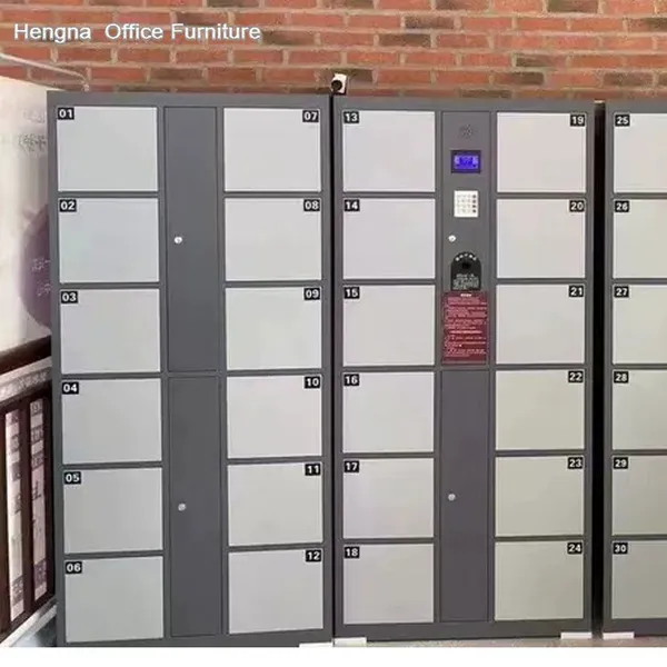 Heavy Duty Electronic Lockers High Frequency Encryption Anti-Magnetic 48 Door Factory Industrial Workplace Security Storage photo-5