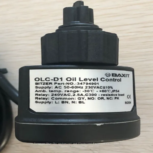 Bitzer oil separator; OLC-D1 photoelectric oil level switch sensor 34794901