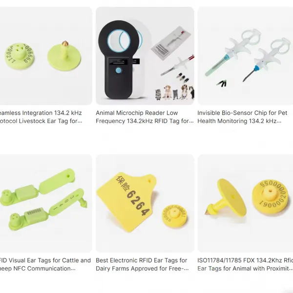 Eartaghome RFID Ear Tags CE Certified ISO11784 / 11785 134.2kHz RFID Low Frequency TPU Tag for Livestock SAF1100 photo-5