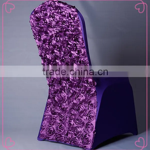 Rosette Spandex Chair Cover for Wedding and Party photo-2