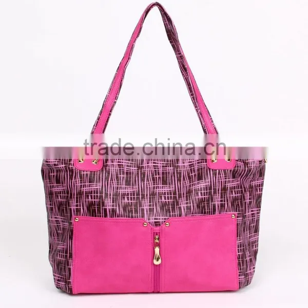 High End Quality Fashionable Pu Leather Women Branded Handbag photo-4