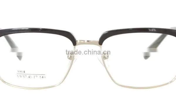 Acetate Square Spectacles Half Frame Vintage Glasses photo-2