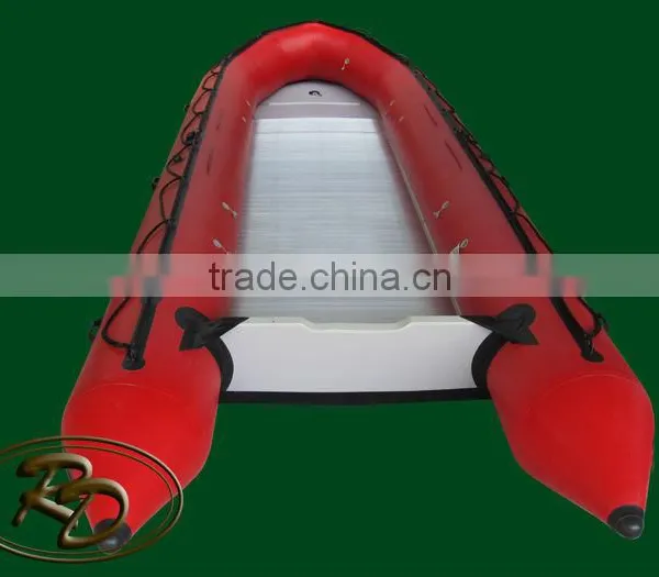 8 Meter Aluminum Floor Inflatable Boat With 1.2mm PVC