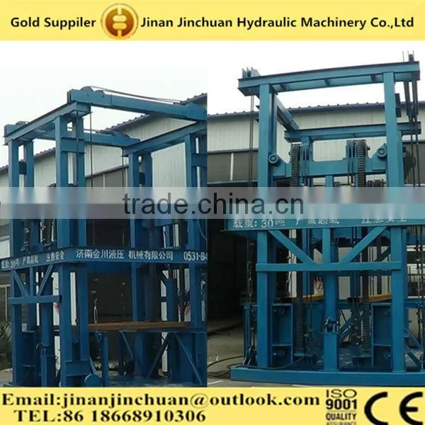 Warehouse Used One Floor to Second Floor Hydraulic Guide Rail Cargo Lift for Sale photo-3